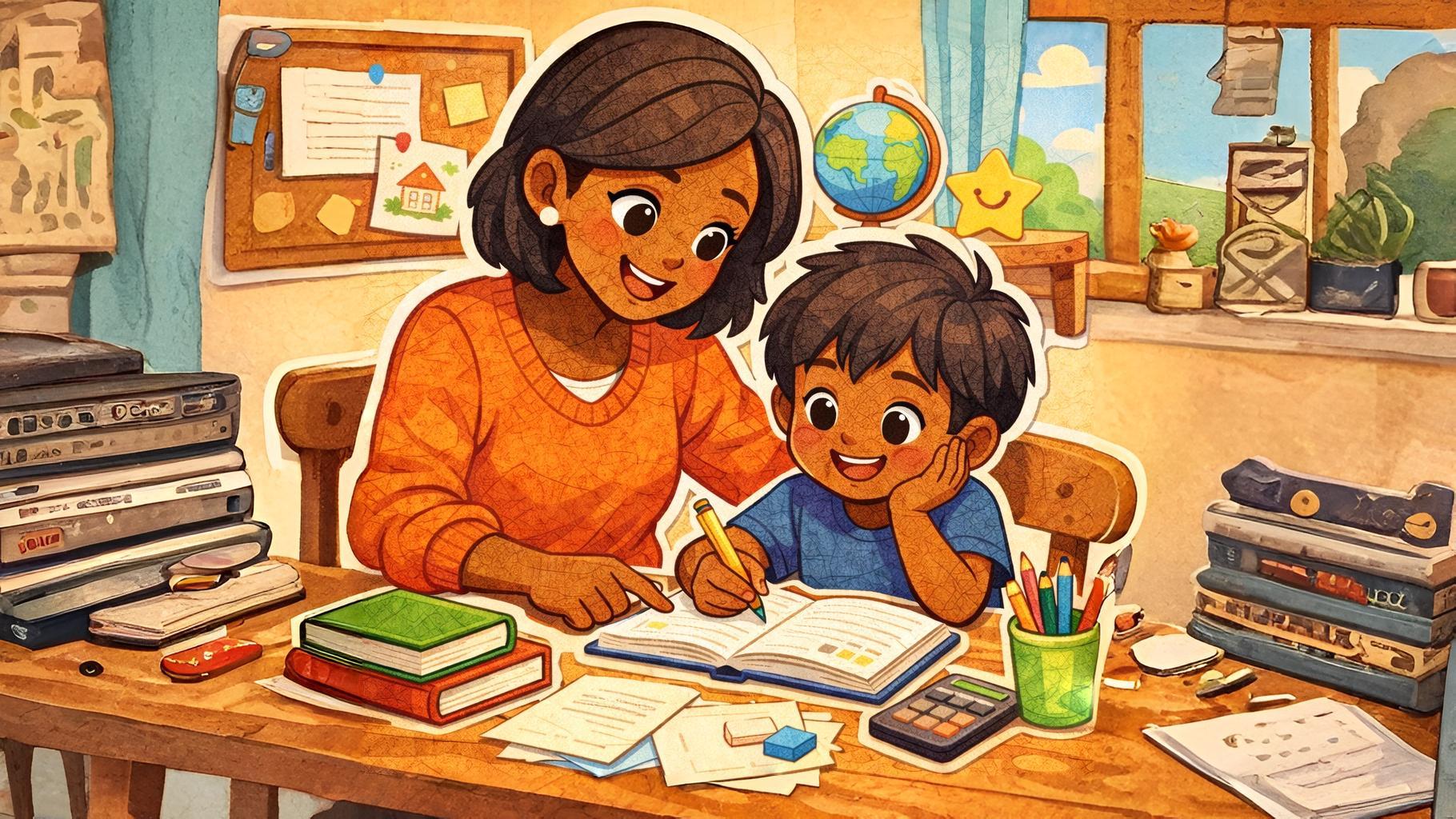 Parent and child, same page